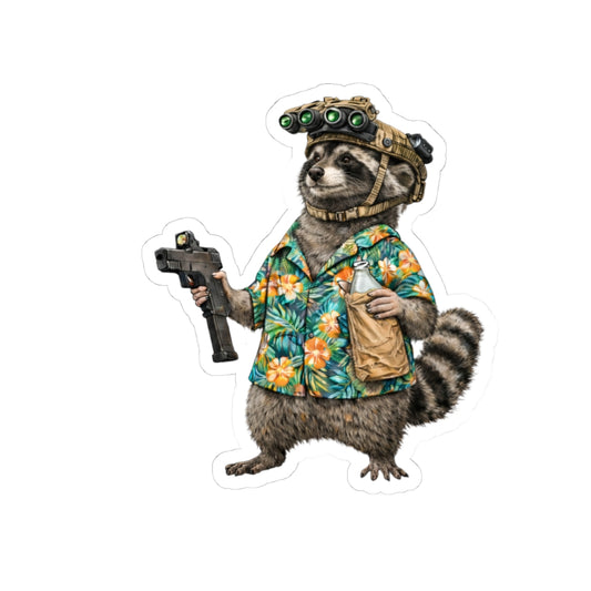 TRASH PANDA — STILL OPERATIONAL Kiss-Cut Stickers