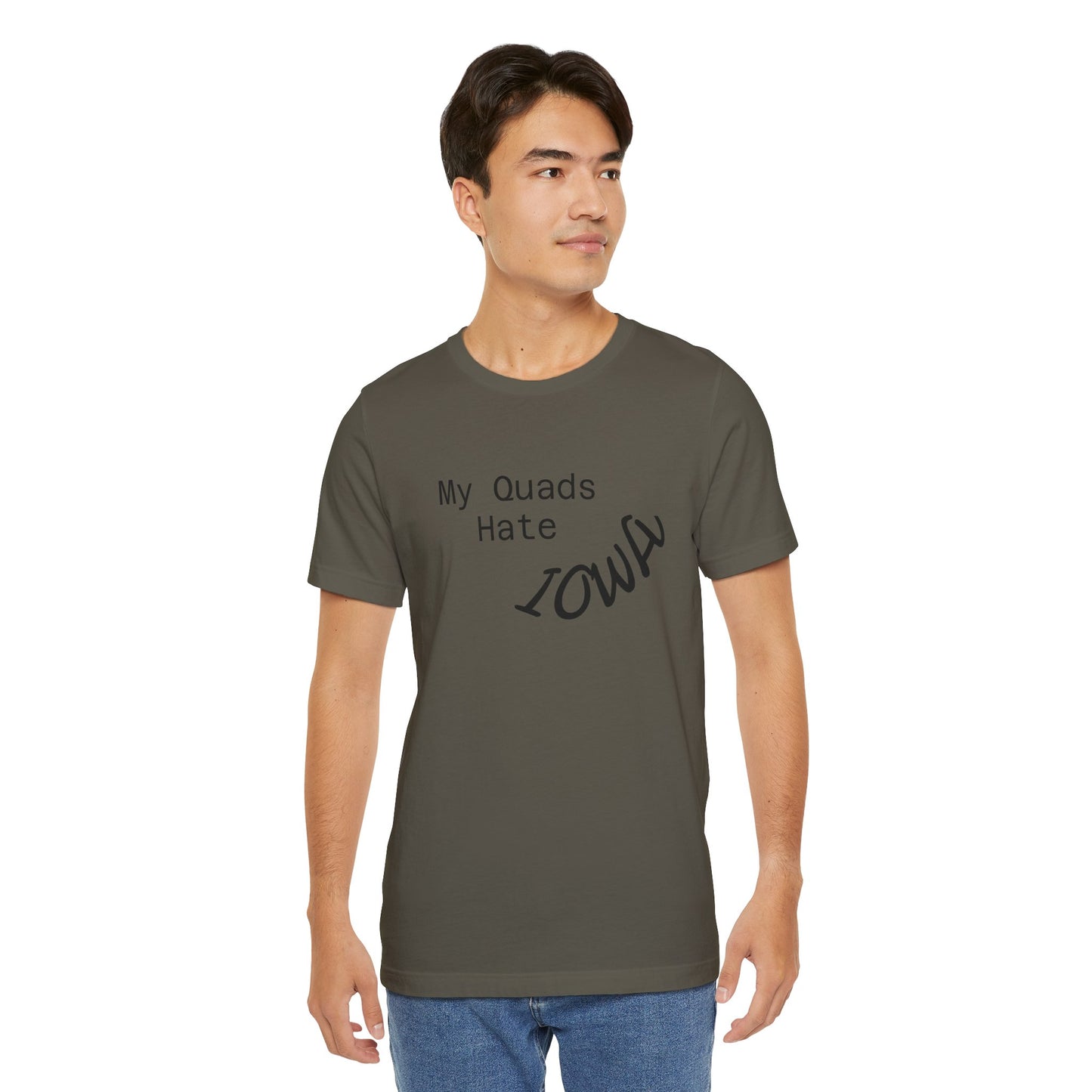 My Quads hate Iowa Unisex Jersey Short Sleeve Tee