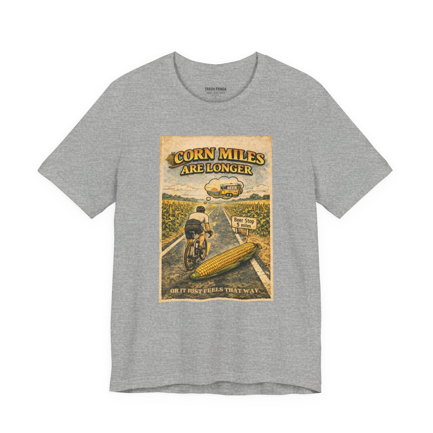 Corn Miles Unisex Jersey Short Sleeve Tee