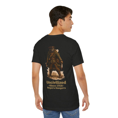 Uncivilized Since 1759 Shirt | Rogers’ Rangers Heritage Tee | Tactical Raccoon Ranger Graphic