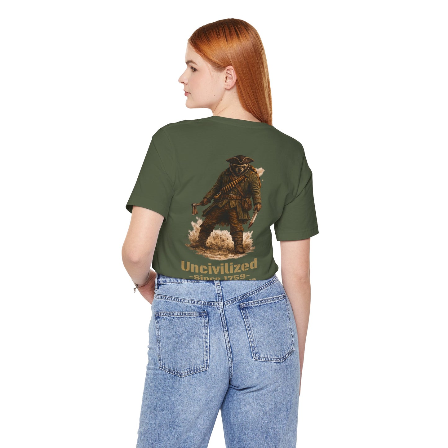 Uncivilized Since 1759 Shirt | Rogers’ Rangers Heritage Tee | Tactical Raccoon Ranger Graphic