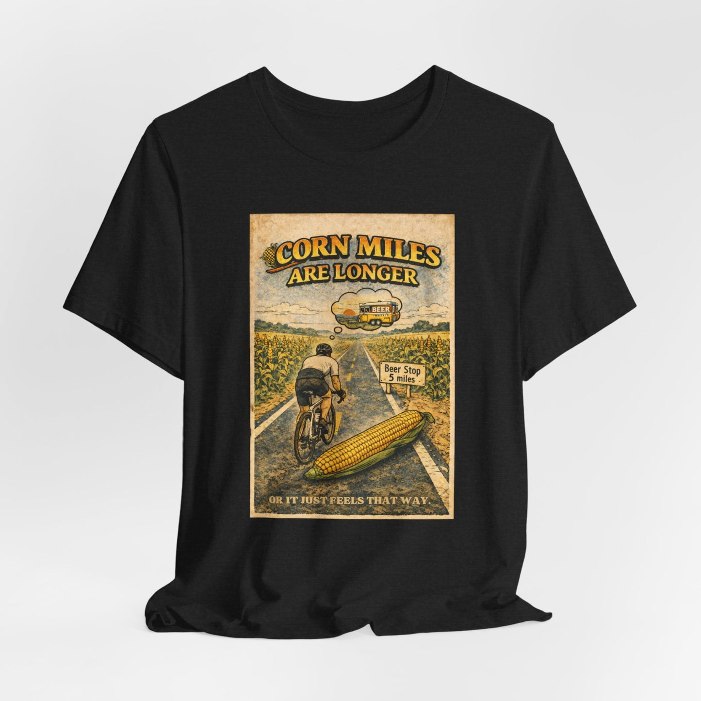 Corn Miles Unisex Jersey Short Sleeve Tee