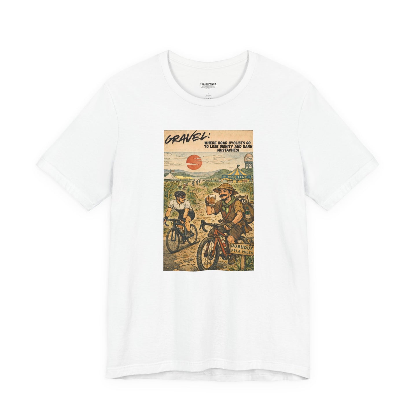 Gravel: Diginity Loss and Mustaches Unisex Jersey Short Sleeve Tee