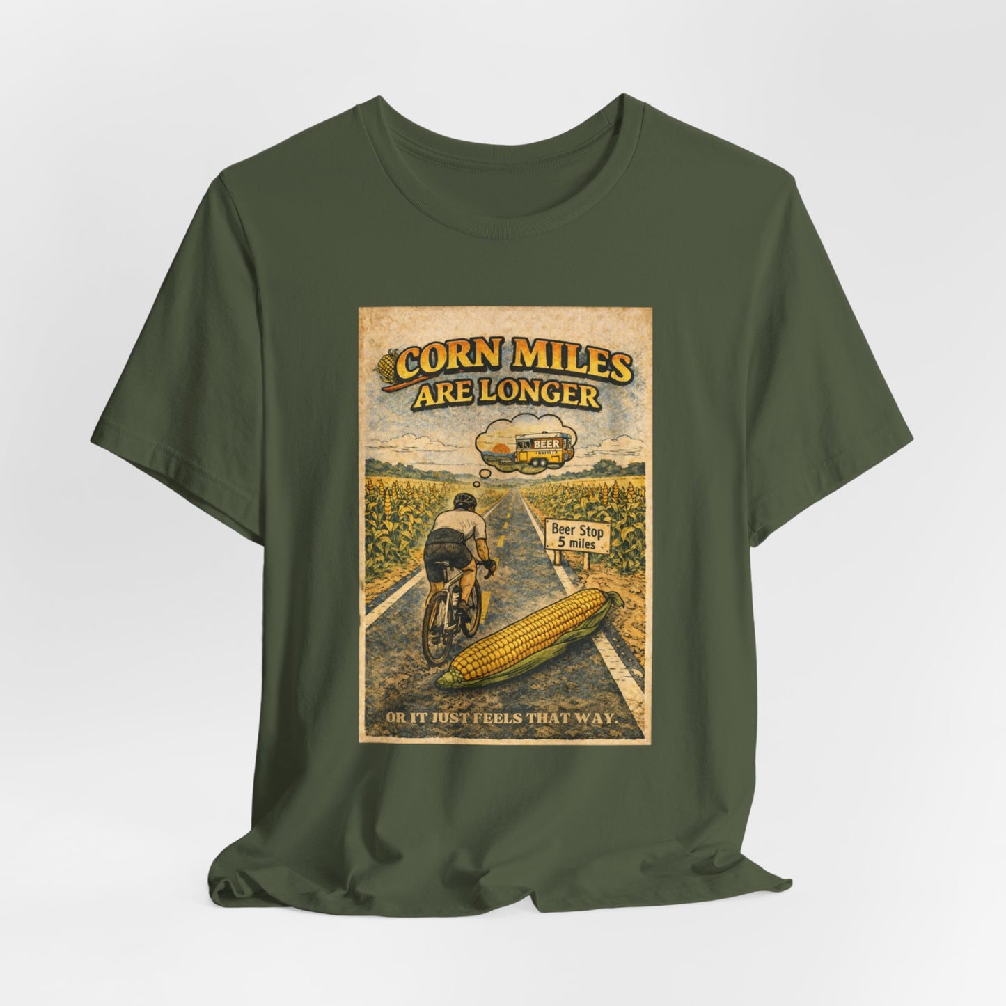 Corn Miles Unisex Jersey Short Sleeve Tee