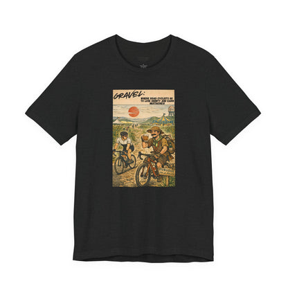 Gravel: Diginity Loss and Mustaches Unisex Jersey Short Sleeve Tee
