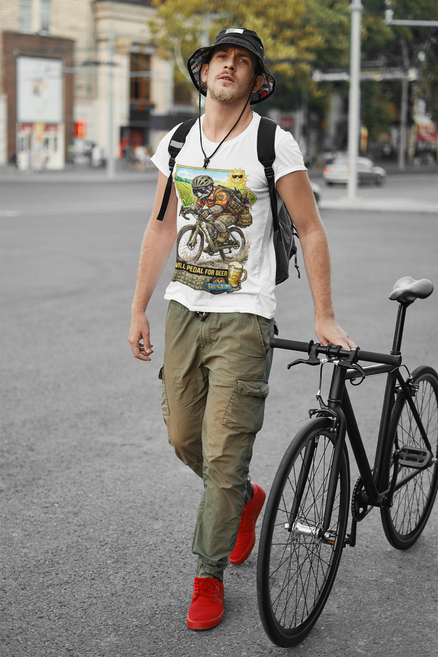 Will Pedal for Beer Unisex Jersey Short Sleeve Tee