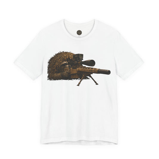 Ghillie Sniper Raccoon Shirt | Tactical Trash Panda Graphic Tee | Military-Inspired Streetwear