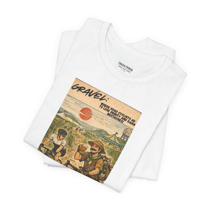 Gravel: Diginity Loss and Mustaches Unisex Jersey Short Sleeve Tee