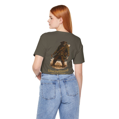 Uncivilized Since 1759 Shirt | Rogers’ Rangers Heritage Tee | Tactical Raccoon Ranger Graphic