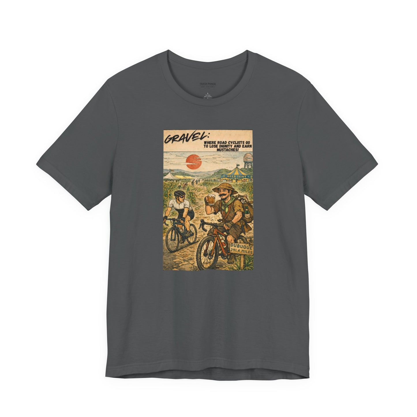 Gravel: Diginity Loss and Mustaches Unisex Jersey Short Sleeve Tee