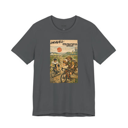 Gravel: Diginity Loss and Mustaches Unisex Jersey Short Sleeve Tee
