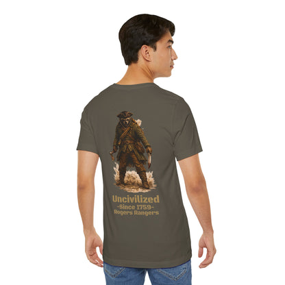 Uncivilized Since 1759 Shirt | Rogers’ Rangers Heritage Tee | Tactical Raccoon Ranger Graphic