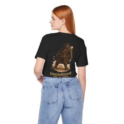 Uncivilized Since 1759 Shirt | Rogers’ Rangers Heritage Tee | Tactical Raccoon Ranger Graphic